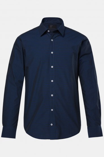 JP1880 Shirt Long Sleeve Kent Collar Navy - Ingek - Ingek 2XL-10XL