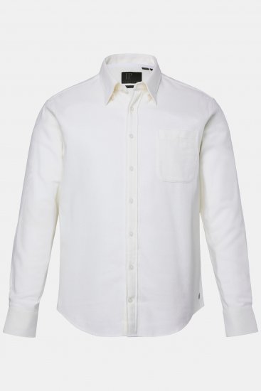 JP1880 Checked Flannel Shirt Long Sleeve Creamy White - Ingek - Ingek 2XL-10XL