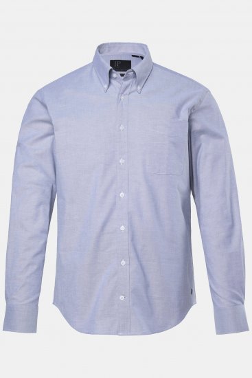 JP1880 Oxford Shirt Flexnamic Long Sleeve Grey - Ingek - Ingek 2XL-10XL