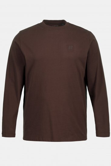 JP1880 Long Sleeve OEKO-TEX T-Shirt Brown - Pólók - Nagyméretű pólók - 2XL-14XL