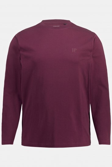 JP1880 Long Sleeve OEKO-TEX T-shirt Dark Red - Pólók - Nagyméretű pólók - 2XL-14XL
