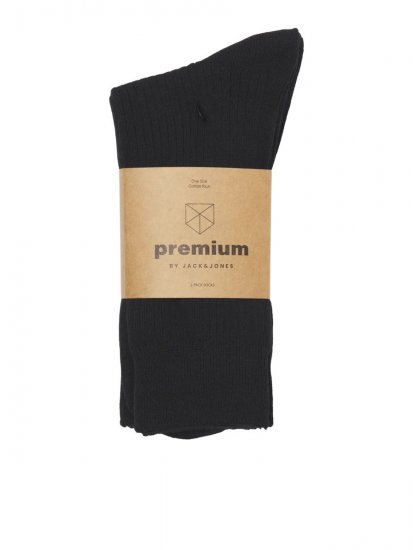 Jack & Jones Premium Zoknik Fekete 2-pack - Alsónemű & strandruhák - Nagyméretű Alsónemű 2XL-8XL