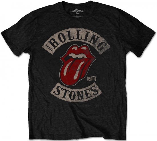 Rolling Stones 1978 Tour T-shirt Black - Pólók - Nagyméretű pólók - 2XL-14XL