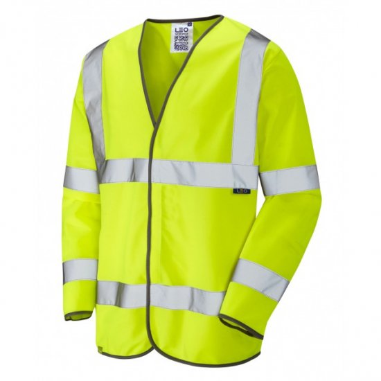 Leo Shirwell Ecoviz Sleeved Waistcoat Hi-Vis Yellow - Munkaruha - Nagyméretű Munkaruha 3XL-6XL