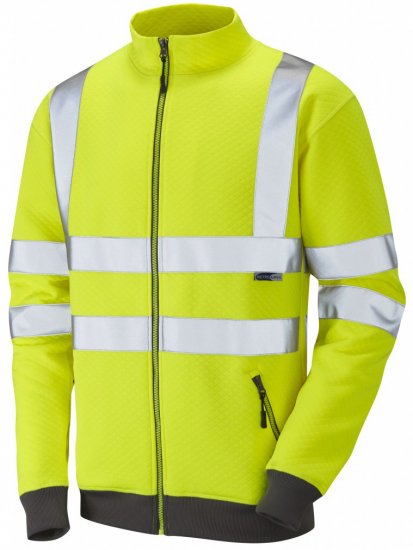 Leo Libbaton Track Top Hi-Vis Yellow - Munkaruha - Nagyméretű Munkaruha 3XL-6XL