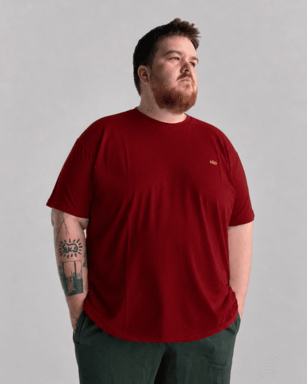 Motley Denim Stockholm T-shirt Red - Pólók - Nagyméretű pólók - 2XL-14XL