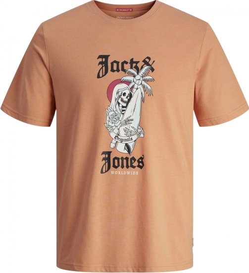 Jack & Jones JORCOCONUT T-shirt Canyon Sunset - Pólók - Nagyméretű pólók - 2XL-14XL