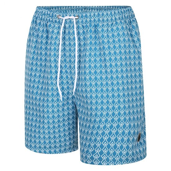 Espionage SW094 Fürdőnadrág Geometriai Mintával Kék - Fürdőruházat - Fürdőnadrág - 2XL-12XL