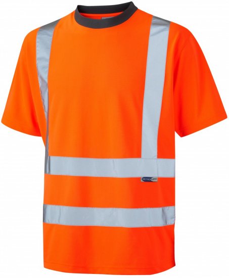Leo Braunton Coolviz T-shirt Hi-Vis Orange - Munkaruha - Nagyméretű Munkaruha 3XL-6XL
