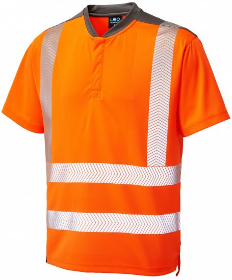 Leo Putsborough COOLMAX® Performance T-Shirt Hi-Vis Orange - Munkaruha - Nagyméretű Munkaruha 3XL-6XL