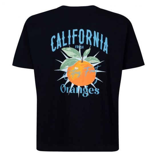 Espionage T449 California Oranges Nyomott mintás póló tengerészkék - Pólók - Nagyméretű pólók - 2XL-14XL