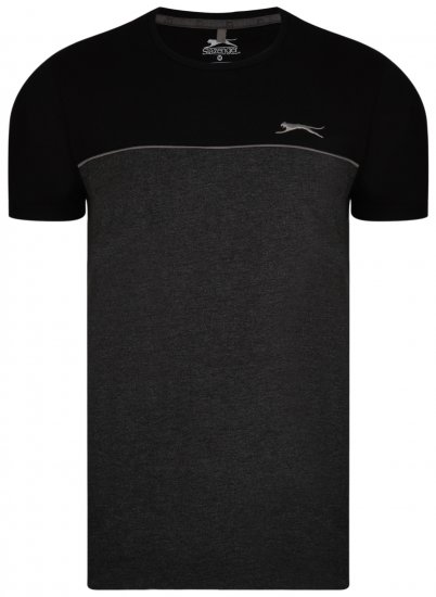 Slazenger Tarique T-shirt Black - Pólók - Nagyméretű pólók - 2XL-14XL