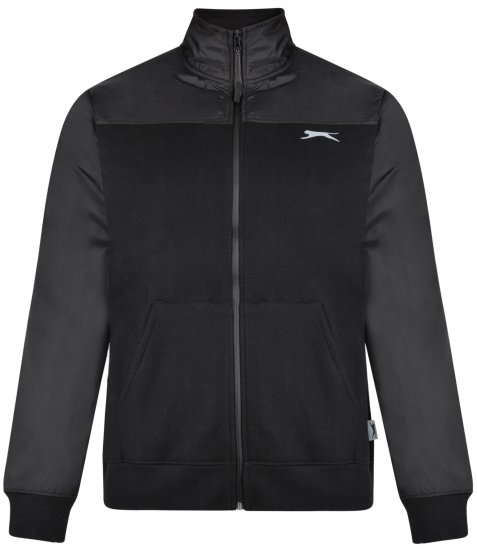 Slazenger Tatum Funnel Neck Black - Pulóverek & kapucnis pulóverek - Pulóverek & Kapucnis pulóver 2XL-12XL