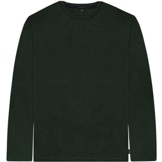 Double Outfitters TS-9170 Long Sleeve T-Shirt Forest Green - Pólók - Nagyméretű pólók - 2XL-14XL