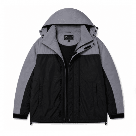 Kam Jeans 439 Softshell Jacket Black - Kabátok - Nagyméretű Kabátok - 2XL-8XL