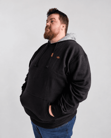 Motley Denim Riga Hoodie Black - Pulóverek & kapucnis pulóverek - Pulóverek & Kapucnis pulóver 2XL-12XL