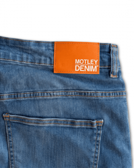 Motley Denim Soho 5-Pocket Jeans Blue Wash - Farmer & nadrág - Farmer és nadrág - W40-W70