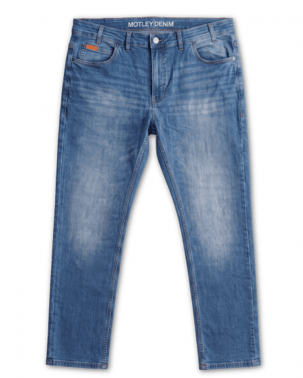 Motley Denim Soho 5-Pocket Jeans Blue Wash - Farmer & nadrág - Farmer és nadrág - W40-W70