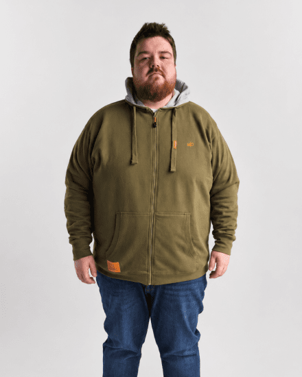 Motley Denim Copenhagen Hoodie Dark Khaki - Pulóverek & kapucnis pulóverek - Pulóverek & Kapucnis pulóver 2XL-12XL