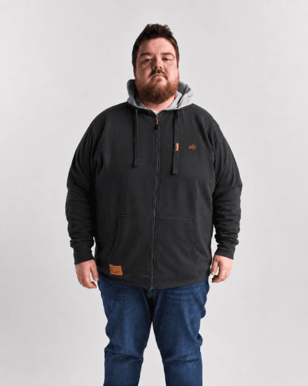 Motley Denim Copenhagen Hoodie Charcoal - Pulóverek & kapucnis pulóverek - Pulóverek & Kapucnis pulóver 2XL-12XL