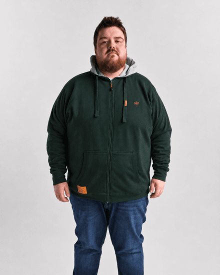 Motley Denim Copenhagen Hoodie Racing Green - Pulóverek & kapucnis pulóverek - Pulóverek & Kapucnis pulóver 2XL-12XL