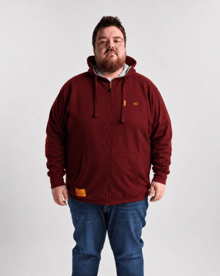 Motley Denim Copenhagen Hoodie Red - Pulóverek & kapucnis pulóverek - Pulóverek & Kapucnis pulóver 2XL-12XL