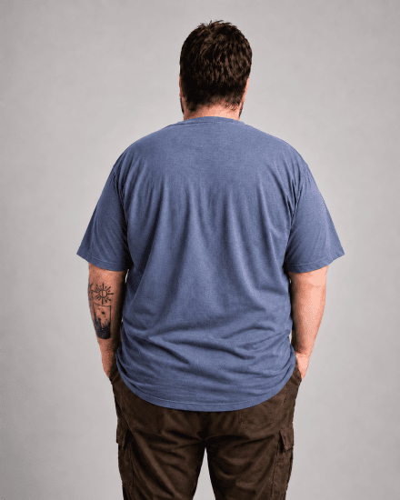 Motley Denim Milan Póló Világos indigo - Pólók - Nagyméretű pólók - 2XL-14XL