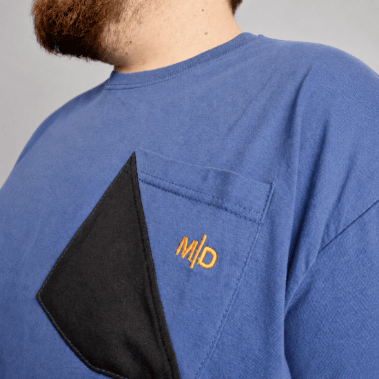 Motley Denim Milan Póló Világos indigo - Pólók - Nagyméretű pólók - 2XL-14XL