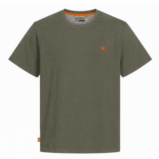 Motley Denim Stockholm T-shirt Dark Khaki - Pólók - Nagyméretű pólók - 2XL-14XL