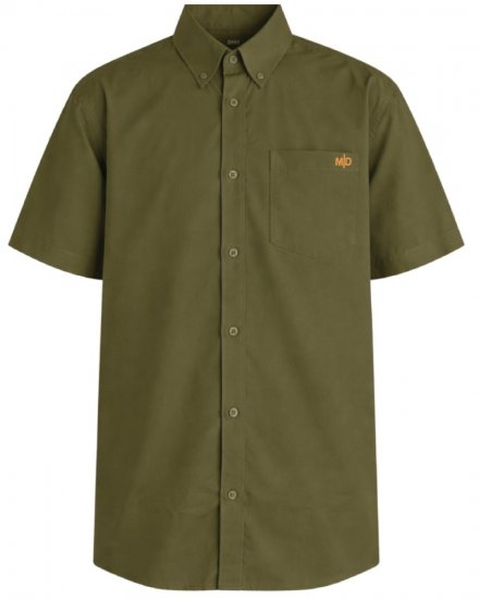 Motley Denim Zagreb Rövid ujjú ing Sötét khaki - Ingek - Ingek 2XL-10XL