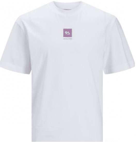 Jack & Jones JCOBEECH T-shirt White - Pólók - Nagyméretű pólók - 2XL-14XL