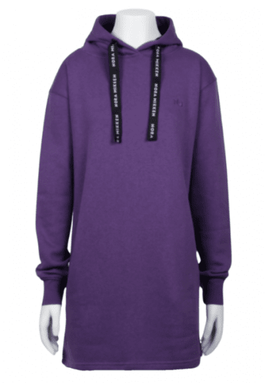 Nora Mikken KRISTINA Long Hoodie Purple - Pulóverek & kapucnis pulóverek - 