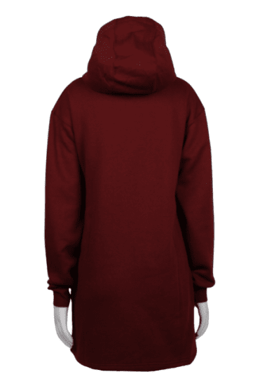 Nora Mikken KRISTINA Long Hoodie Burgundy - Pulóverek & kapucnis pulóverek - 