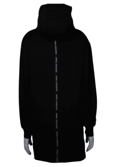 Nora Mikken KADRI Long Hoodie Black - Pulóverek & kapucnis pulóverek - 