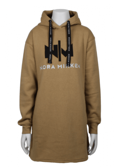 Nora Mikken KADRI Long Hoodie Camel - Pulóverek & kapucnis pulóverek - 