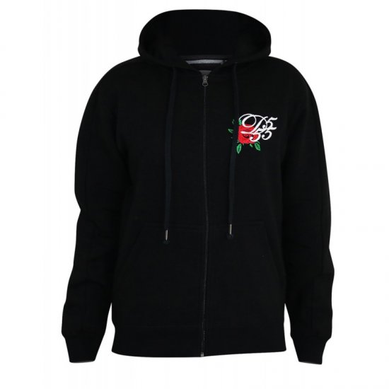 D555 Verlin Couture Full Zip Hoodie Black - Pulóverek & kapucnis pulóverek - Pulóverek & Kapucnis pulóver 2XL-12XL