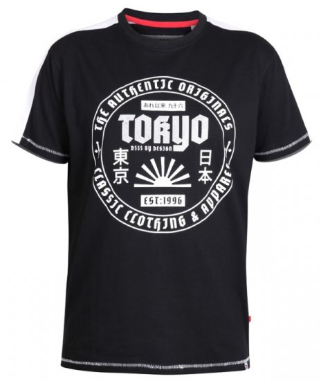 D555 Walton T-shirt Black - Pólók - Nagyméretű pólók - 2XL-14XL