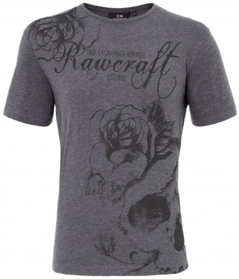 Rawcraft Webling T-shirt Charcoal - Pólók - Nagyméretű pólók - 2XL-14XL