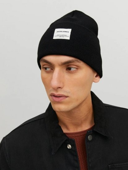 Jack & Jones Long Knit Sapka Fekete - Sapkák - 
