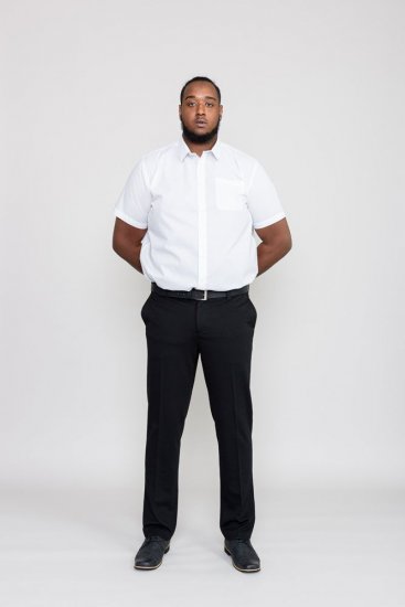 D555 Yarmouth Four Way Stretch Trouser With Flexible Waistband Black - Farmer & nadrág - Farmer és nadrág - W40-W70