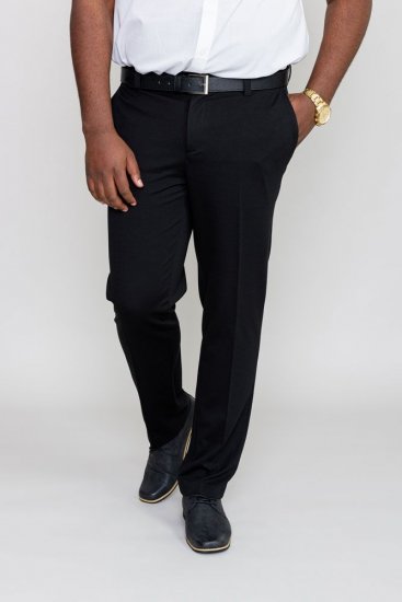 D555 Yarmouth Four Way Stretch Trouser With Flexible Waistband Black - Farmer & nadrág - Farmer és nadrág - W40-W70