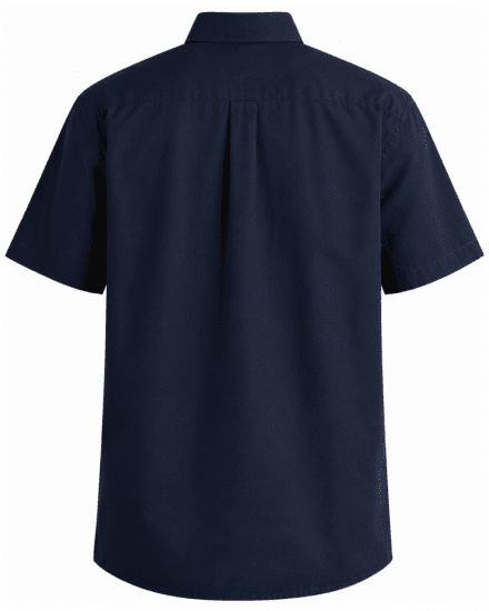 Motley Denim Zagreb Rövid ujjú ing Tengerészkék - Ingek - Ingek 2XL-10XL