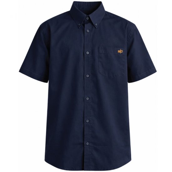 Motley Denim Zagreb Rövid ujjú ing Tengerészkék - Ingek - Ingek 2XL-10XL