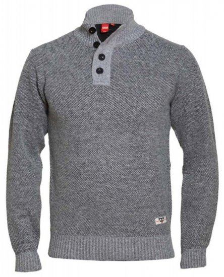 D555 Zane Sweater Grey - Pulóverek & kapucnis pulóverek - Pulóverek & Kapucnis pulóver 2XL-12XL