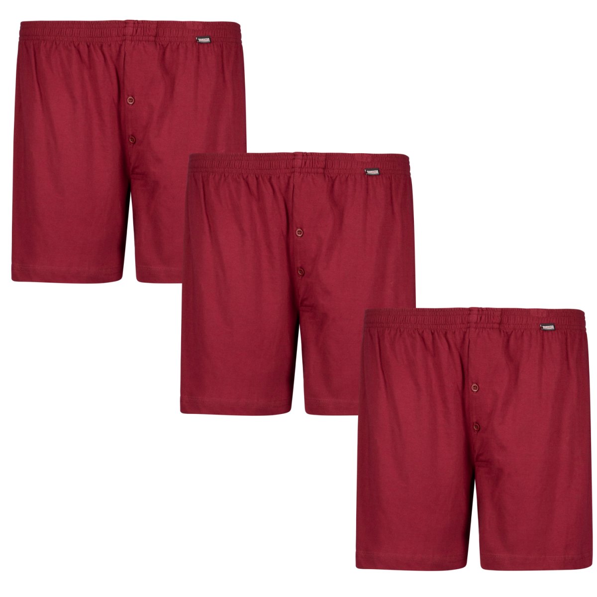 ADAMO James Boxershort in 3-pack XXL-8 tot 8XL-20 zwart, dark denim, 6XL