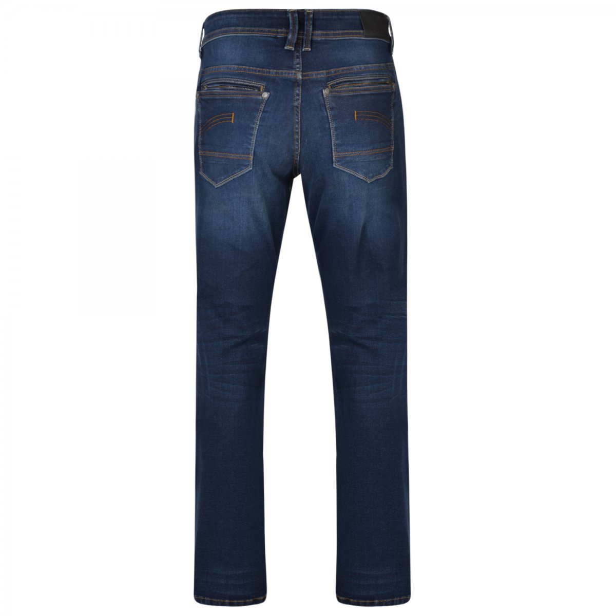 Kam Jeans Uomo Regular Fit Moda Stretch Ortega – Vita Da 40 A 62, Colore Dark Usato, Denim Elasticizzato